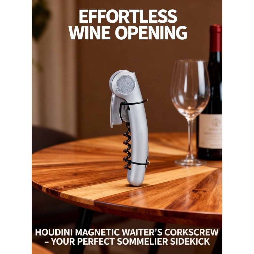 Houdini Magnetic Waiter's Corkscrew